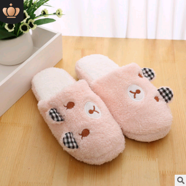 Couple models cartoon pig cotton slippers month cotton slippers home floor soft slippers warm
