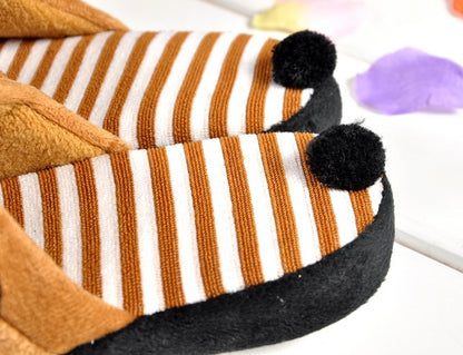 Cartoon panda plush slippers